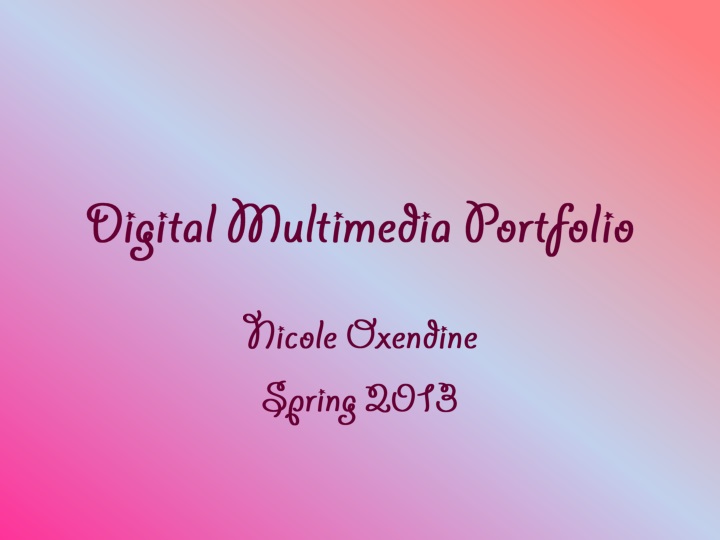 digital multimedia portfolio