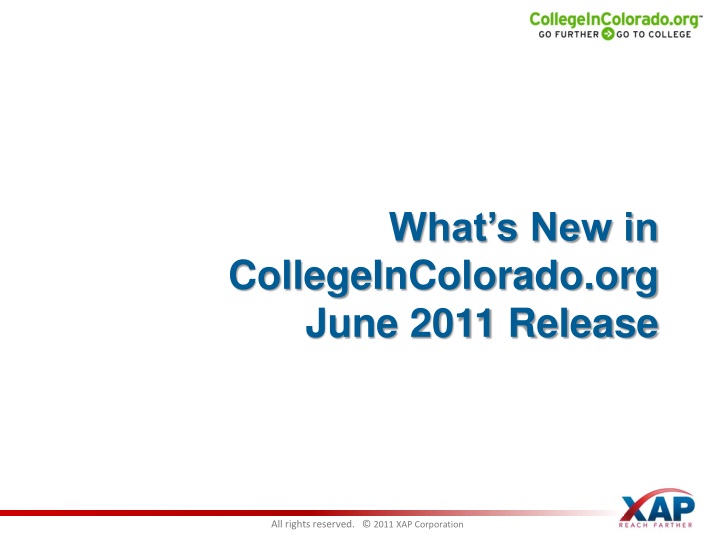 what s new in collegeincolorado org june 2011 release
