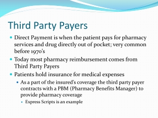 Third Party Payers