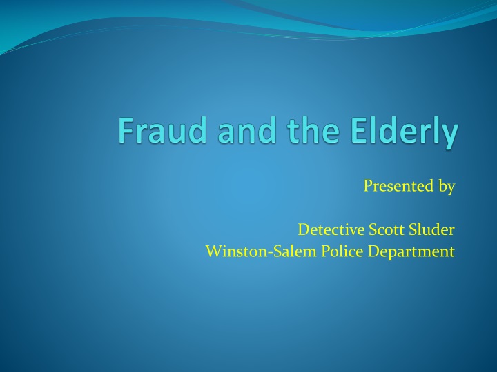 fraud and the elderly