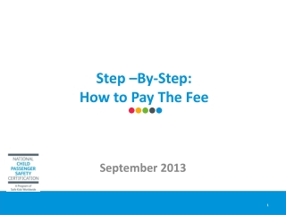 Step –By-Step: How to Pay The Fee