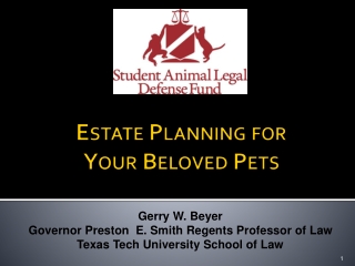 Estate Planning for Your Beloved Pets