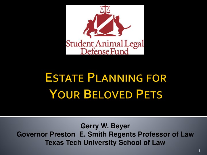 estate planning for your beloved pets