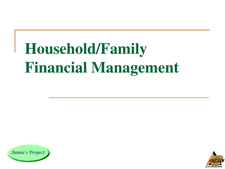 household family financial management