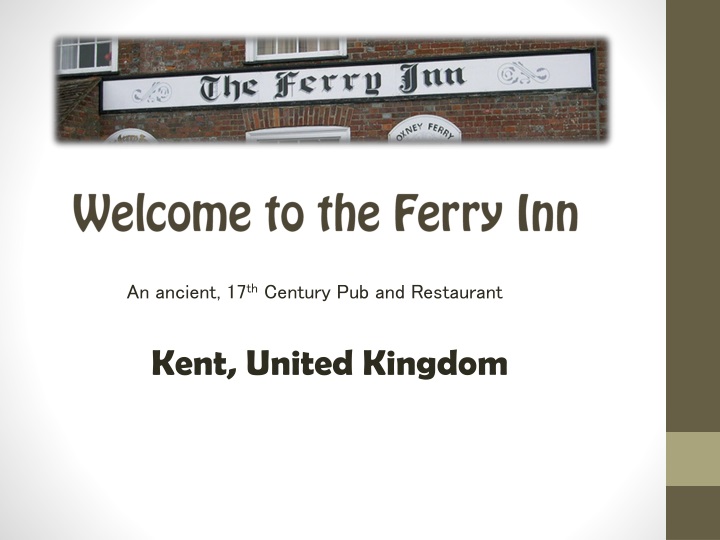 welcome to the ferry inn