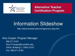 Alternative Teacher Certification Program