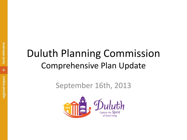 duluth planning commission comprehensive plan update