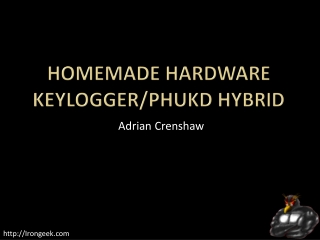 Homemade Hardware Keylogger/PHUKD Hybrid