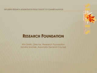 Exploring Research Administration from Concept to Commercialization