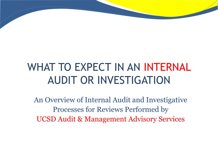 what to expect in an internal audit or investigation