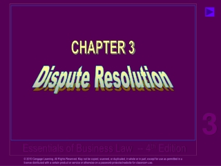 Dispute Resolution