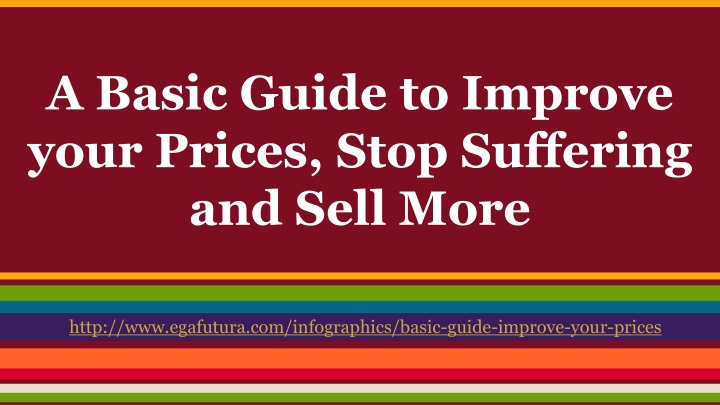 a basic guide to improve your prices stop suffering and sell more