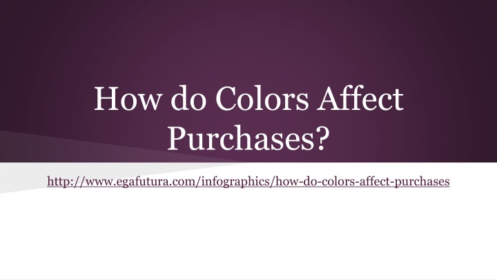 how do colors affect purchases