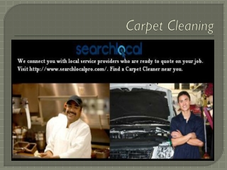 Search Local Professional - Carpet Cleaning