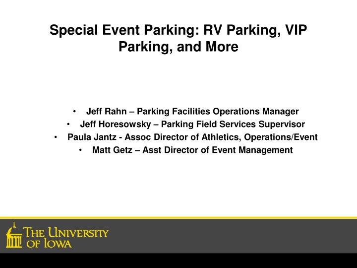 special event parking rv parking vip parking and more