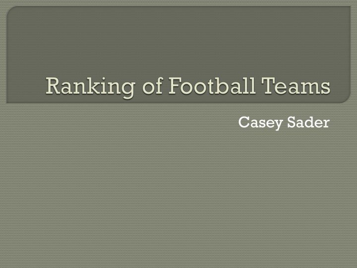 ranking of football teams