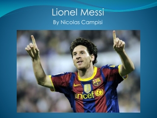 Lionel Messi By Nicolas Campisi