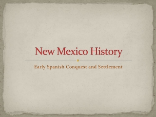 New Mexico History