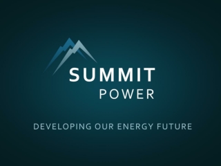 Summit Carbon Capture A business of the Summit Power Group, LLC