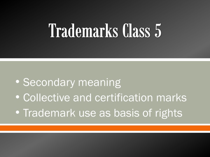 trademarks class 5