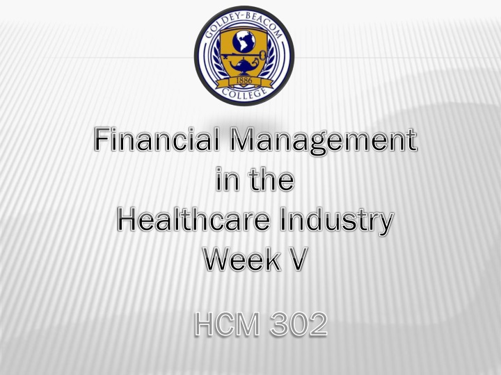 financial management in the healthcare industry