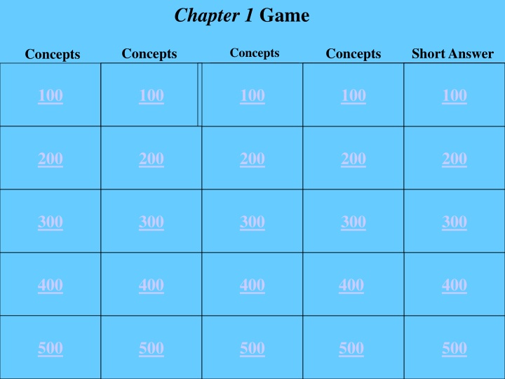 chapter 1 game