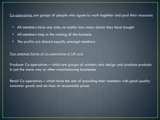 co operatives are groups of people who agree