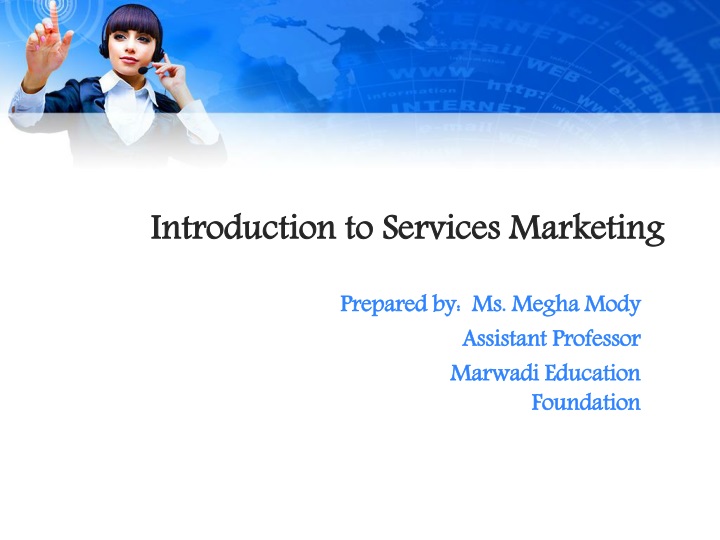 introduction to services marketing