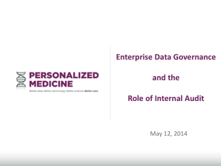 Enterprise Data Governance and the Role of Internal Audit