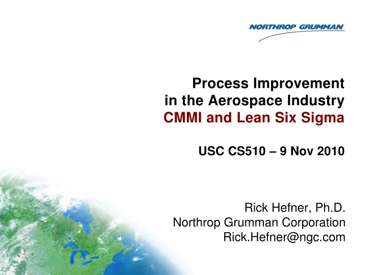 process improvement in the aerospace industry cmmi and lean six sigma