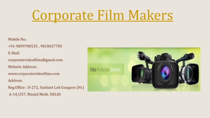 corporate film makers