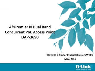 Air Premier N Dual Band Concurrent PoE Access Point DAP-3690