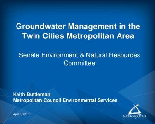 Groundwater Management in the Twin Cities Metropolitan Area