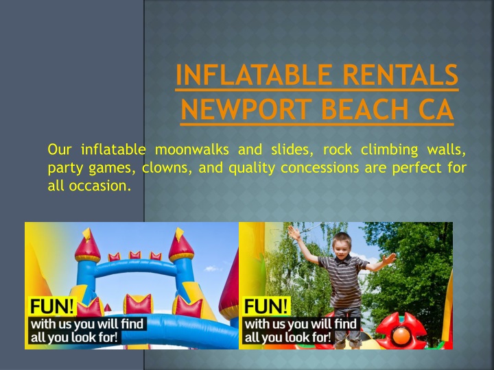 inflatable rentals newport beach ca