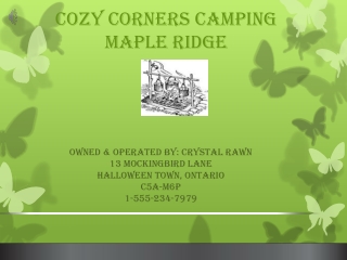 Cozy Corners Camping Maple Ridge