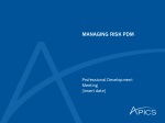 MANAGING RISK PDM - slide 1