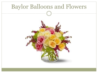 Baylor Balloons and Flowers
