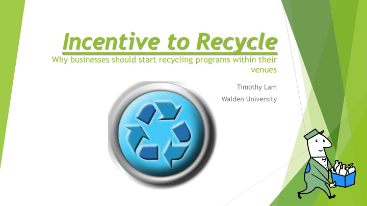 incentive to recycle why businesses should start recycling programs within their venues
