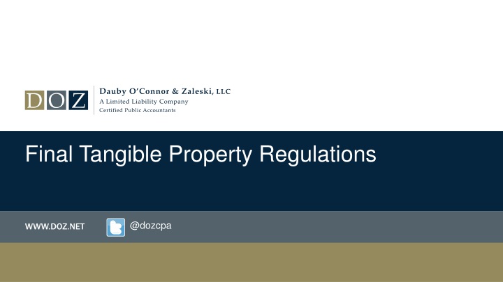 final tangible property regulations