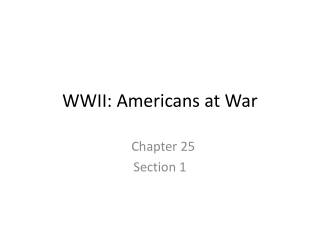 wwii americans at war