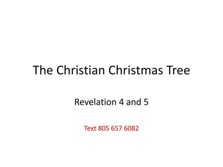 the christian christmas tree