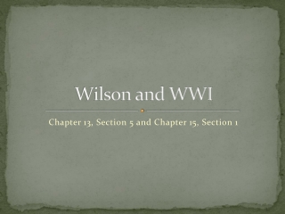 Wilson and WWI