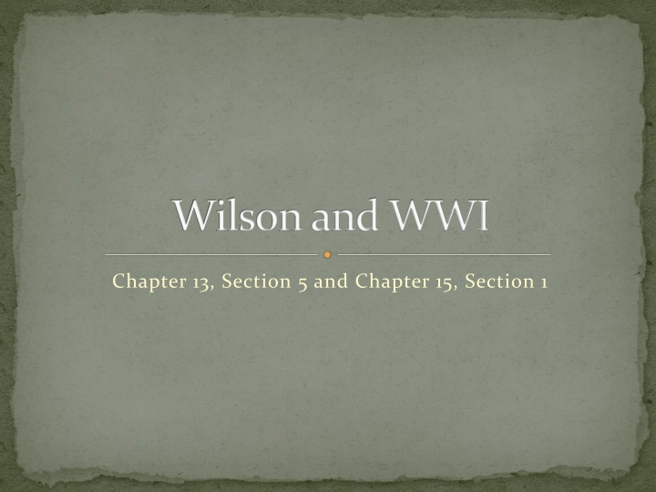 wilson and wwi