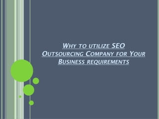 Best SEO Outsourcing Company in India