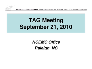 TAG Meeting September 21, 2010
