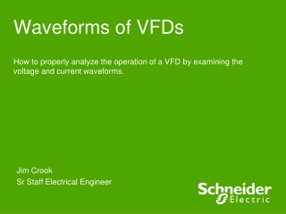 Waveforms of VFDs