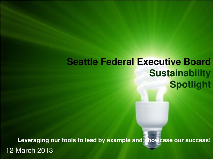 seattle federal executive board sustainability