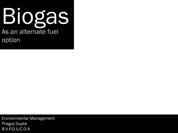 biogas