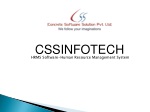 CSSInfoTech: HRMS-Human Resource Management System - slide 1