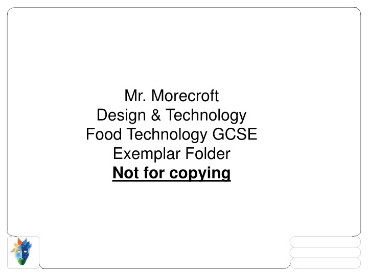 mr morecroft design technology food technology